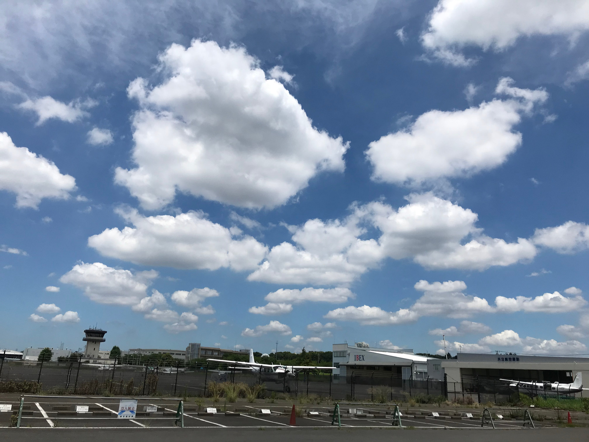 夏の入道雲と青空